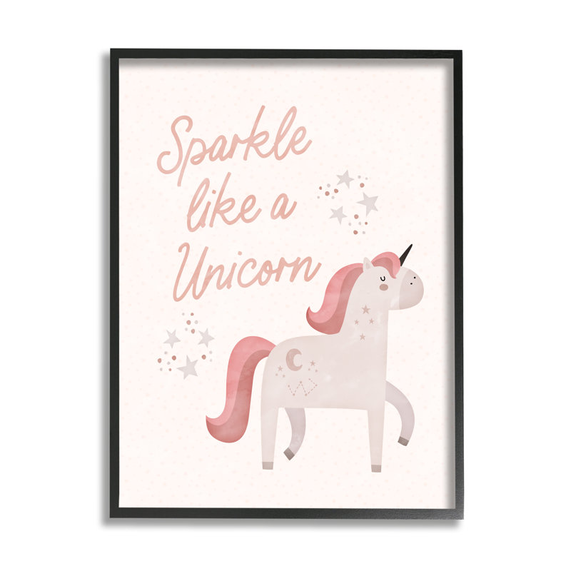 «Sparkle Like a Unicorn Constellations» par Sally Swatland - impression, H 14 po x l 11 po x P 1,5 po