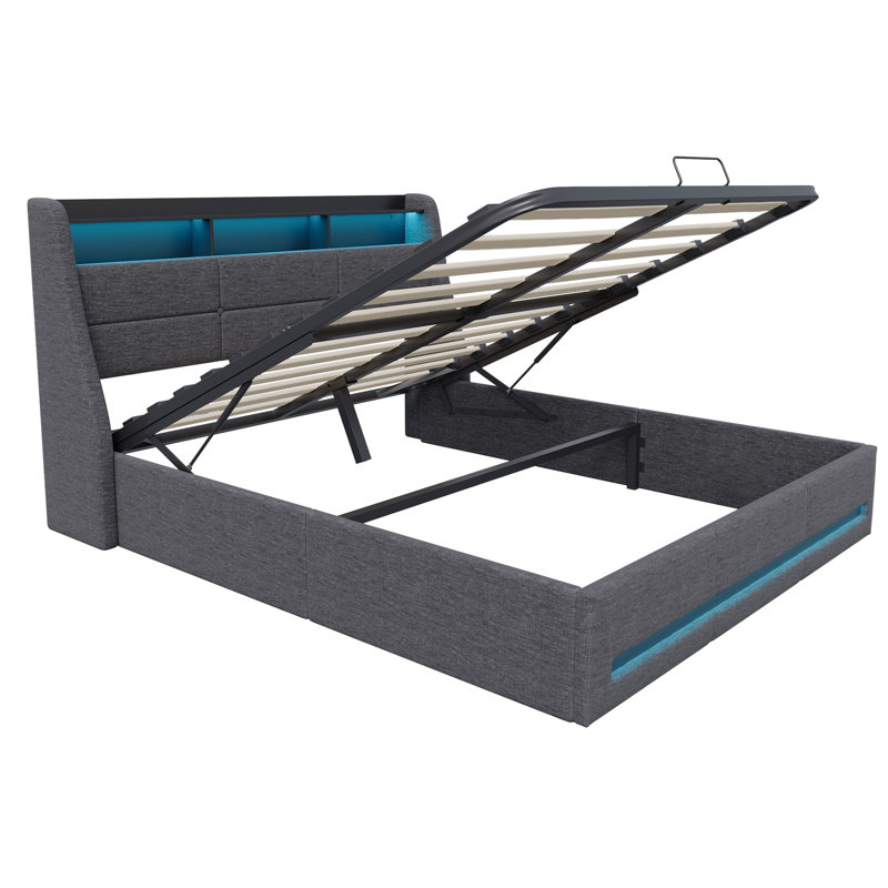 Ottoman Storage Bed, European Kingsize (160 x 200 cm)