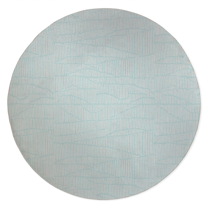 Grer Non-Slip Outdoor Rug, Round 5'