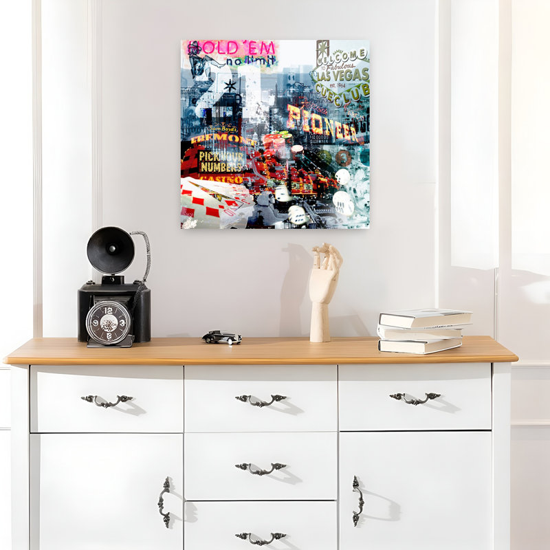 Las Vegas, architecture contemporaine, art urbain, H 18 po x l 18 po