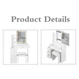 Vanity Table With 1 Stool