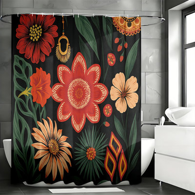 Rideaux de douche avec crochets inclus