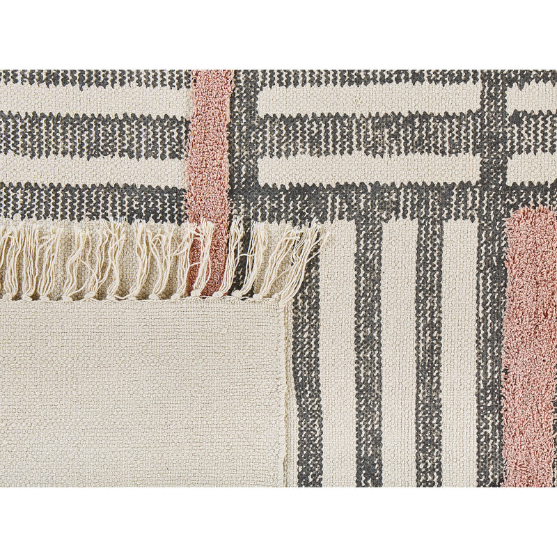 Landose Cotton Area Rug, Rectangle 140cm x 200cm