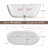 51'' x 28'' Soaking Acrylic Bathtub-94129006
