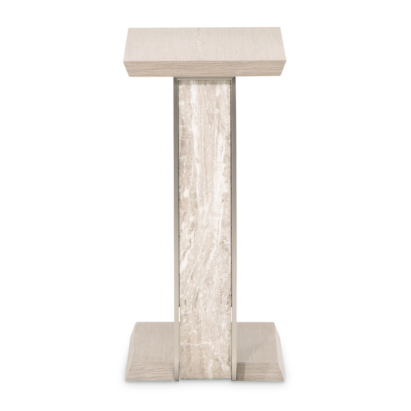 Lotus Bay C-Shaped Accent Table - Sand