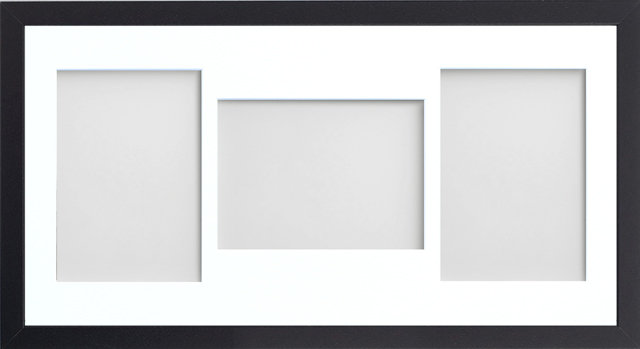 Albali Matte Picture Frame with Mat, Black
