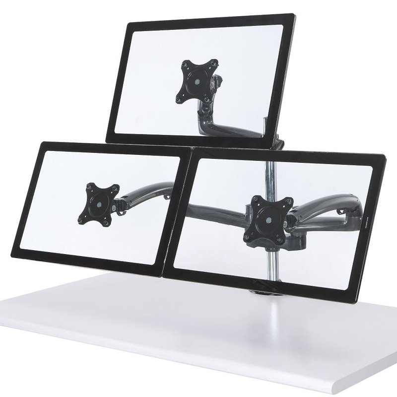 Cotytech Multi-Screen Desktop Mount, Grommet, Dark Grey