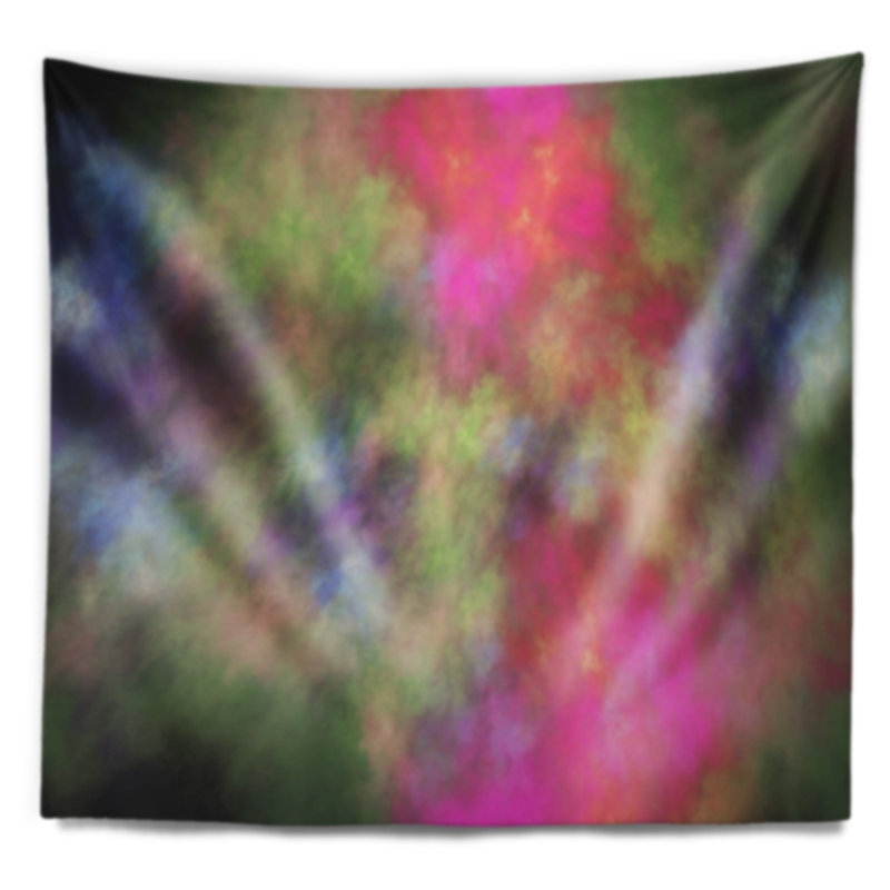 Tapisserie bleu ciel starry abstract, H 32 po x l 39 po