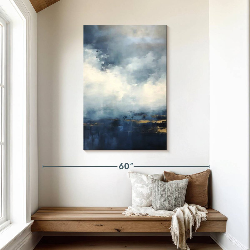Gilded Clouds I, 45" H x 30" W