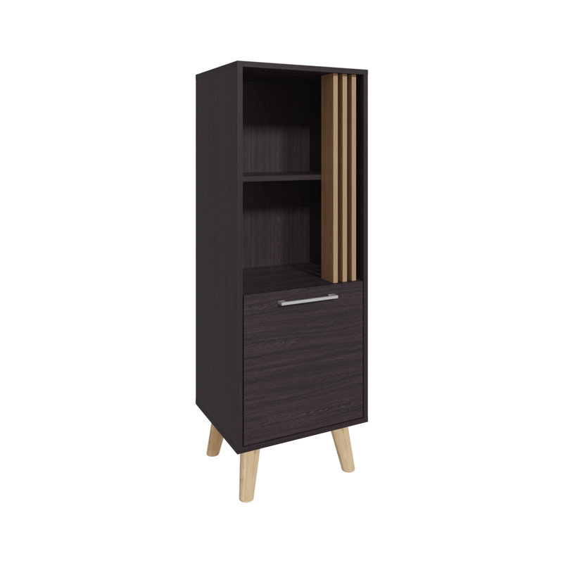 Armoire 47 "de haut à une porte avec deux tablettes ouvertes