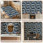 Papier peint adhésif autocollant à rayures zébrées noir blanc et bleu, amovible, adhésif mural, pour armoires de cuisine de chambre à coucher 17,7 po x 118 po