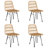 Baldvina Patio Dining Set with Square Table-542327603-542327602