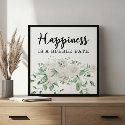 Happiness is a Bubble Bath by Masey St. Studios Art Print