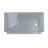 Aquatique 60" x 32" Single Threshold Shower Base With Right Hand Drain and Integral Left Hand Seat in Gray-50776662-50776664