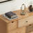 Solid wood retro locker against the wall-122810247