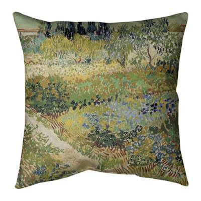 Vincent Van Gogh Floral Reversible Throw Pillow