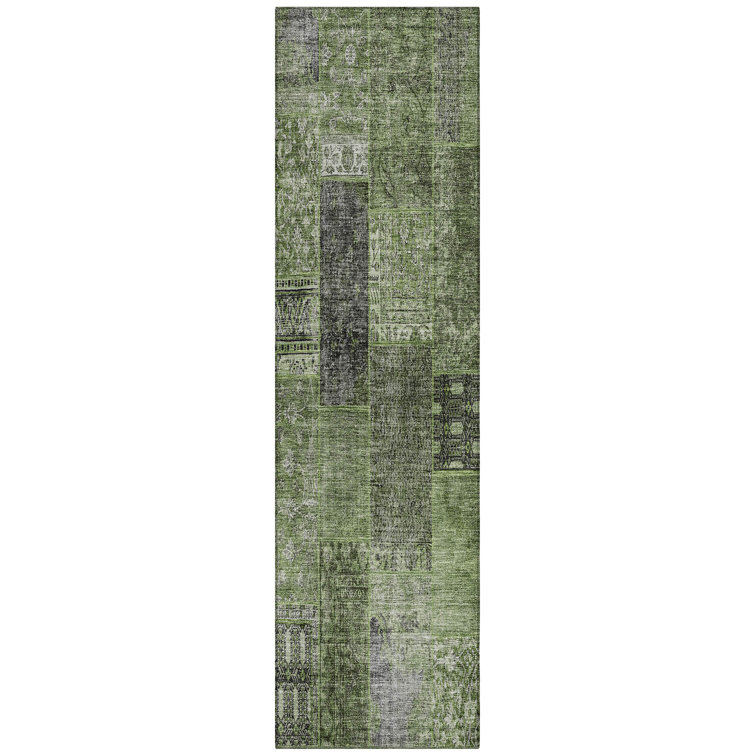 Madysyn Washable Patchwork Indoor / Outdoor Rug