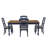 Thornbury Navy 5PC Dining Set-1651592363-1651592362