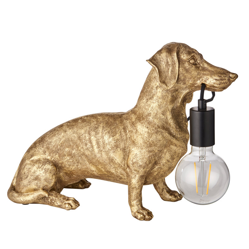 Towcester Resin Novelty Lamp, Vintage Gold