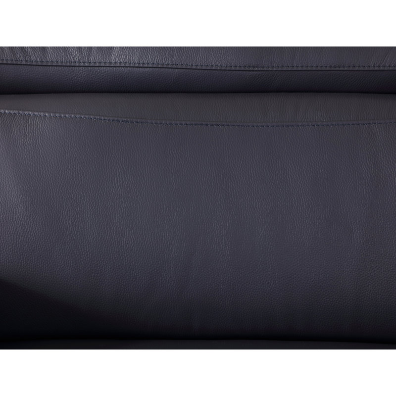 Fauteuil en cuir italien Global United, Marine