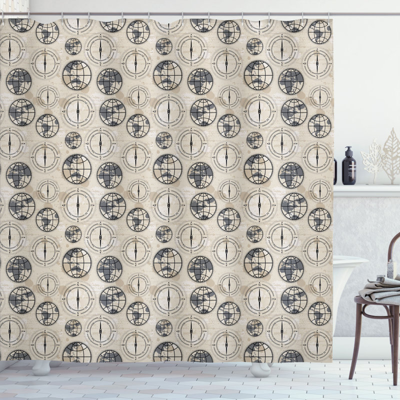 Shower Curtain with Hooks Included