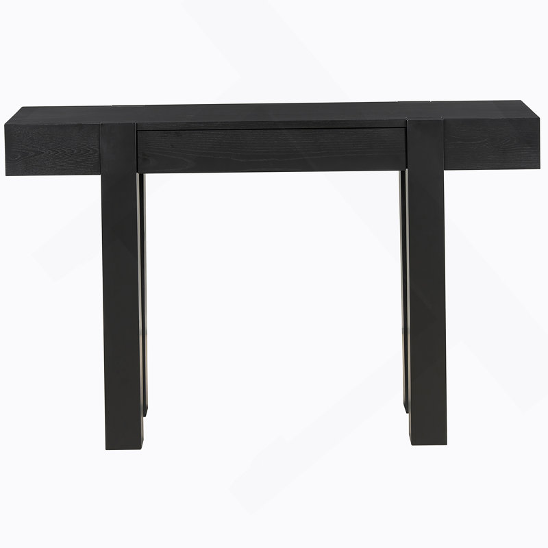 Console rustique minimaliste avec tiroir caché, prise de courant latérale pour les entrées, les salons et les bureaux à domicile
