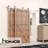 Brushed Nickel Classic Design Single Track Bypass Two Door Hardware Kit( Door Not Included)-43302377