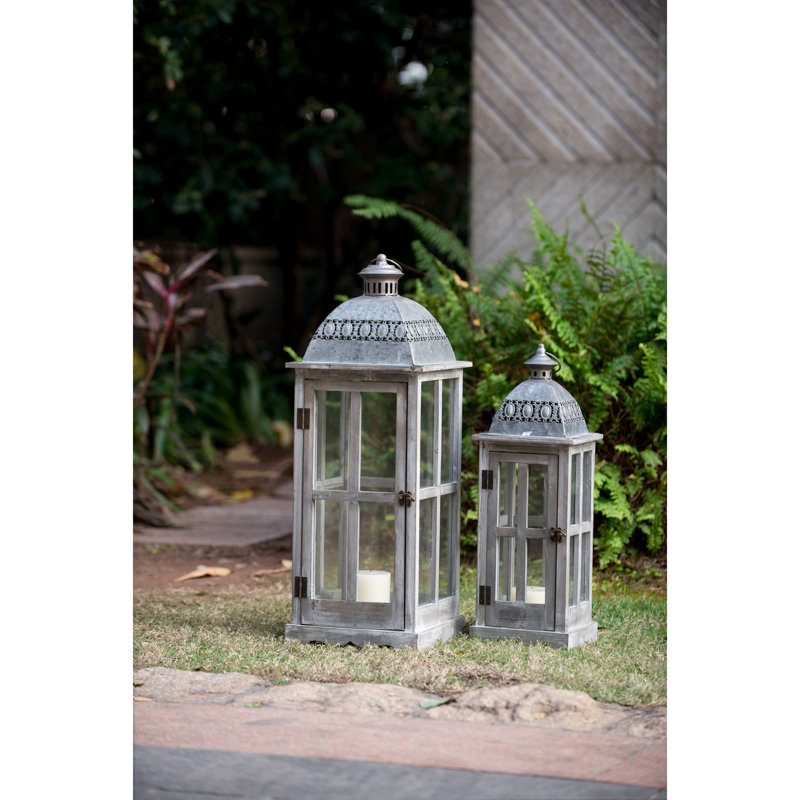 Wooden Hurricane Candle Lantern Decor For Indoor/Outdoor Use (Home, Garden, Wedding)