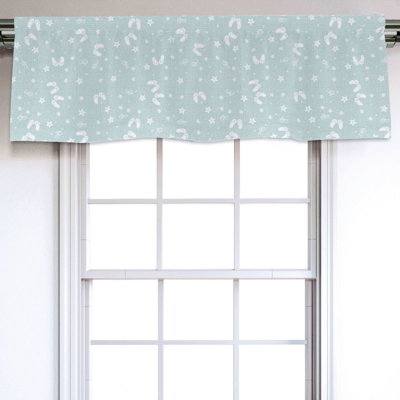 Sateen Ruffled Window Valance