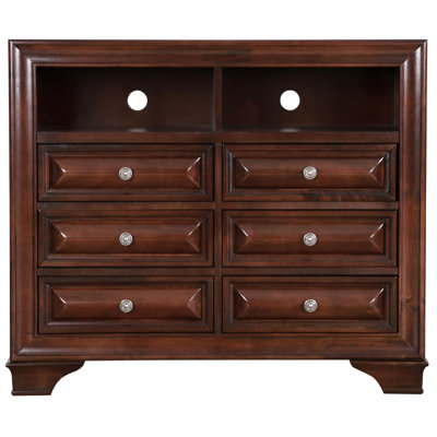 Lavita G8875-TV TV Media Chest , Cappuccino