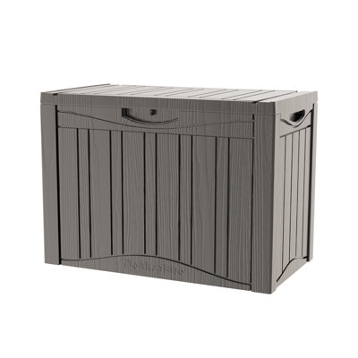 45 Gallon Water Resistant Resin Storage Lockable Deck Box by clihome