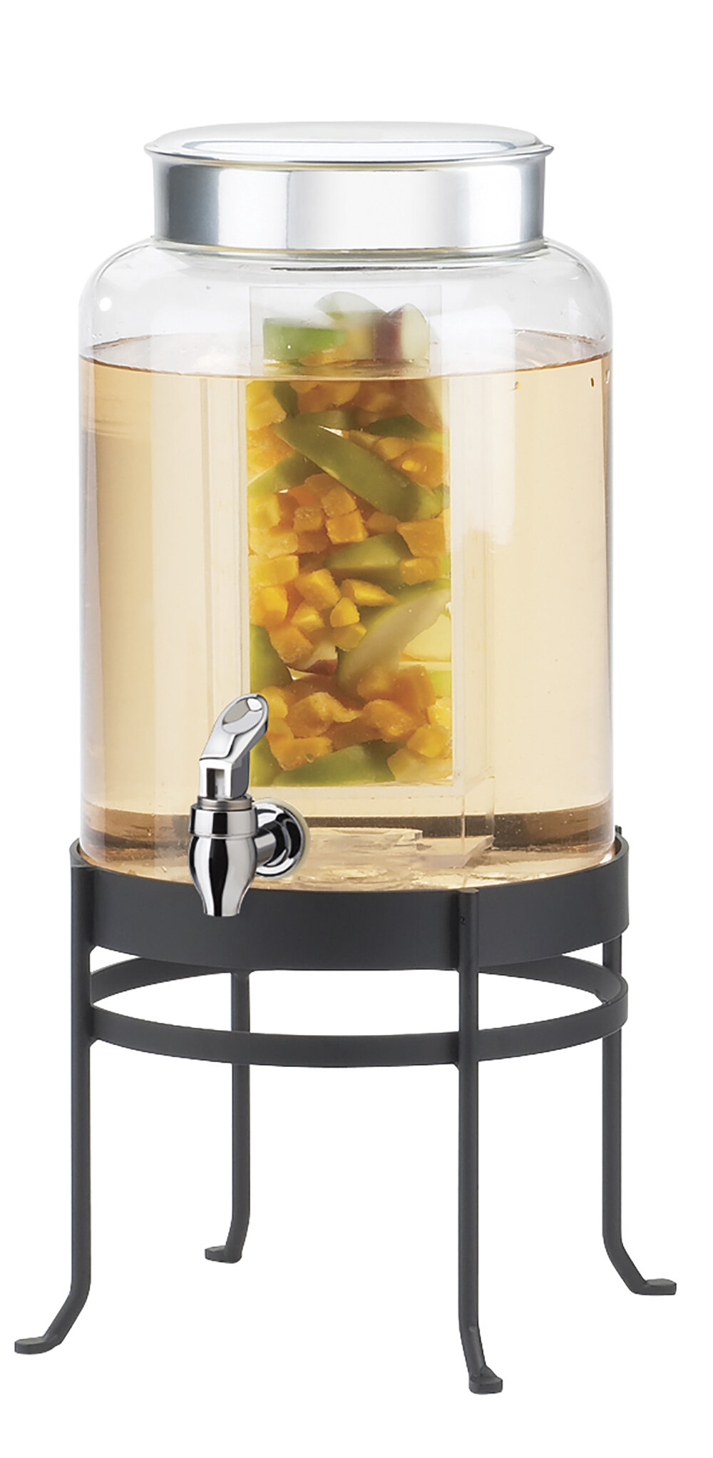 Buddeez Break Resistant Tritan (Tm) Beverage Dispenser With Party Top Lid  And Drip Tray, 3 Gallon