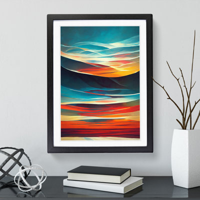 XV1022-4299X Sunset In Abstract No.1 - Single Picture Frame Print