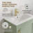 Compact Freestanding Bathroom Vanity with Ceramic Sink-464050364