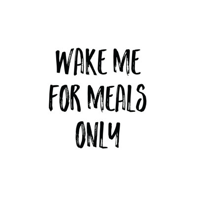 Meals Only - Wrapped Canvas Print