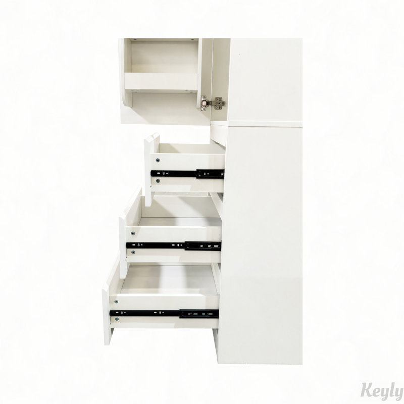 Armoire de rangement pour garde-manger de cuisine avec portes et tiroirs