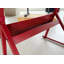 table de dessin avec chaise en verre trempé réglable rouge