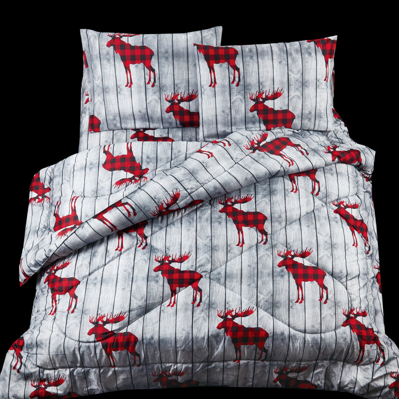 Ensemble d'édredon réversible Daly Moose