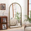Miroir pleine longueur rétro en fer avec pieds de soutien, pour le salon, la chambre à coucher-1766211792-1766211794