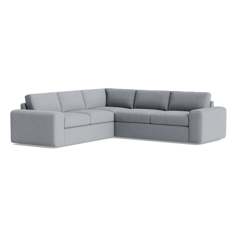 The OG Corner Sectional, Performance Weave - Zinc, Left Hand Facing