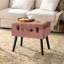Tabouret de coiffeuse en bois massif Coleridge-841957946