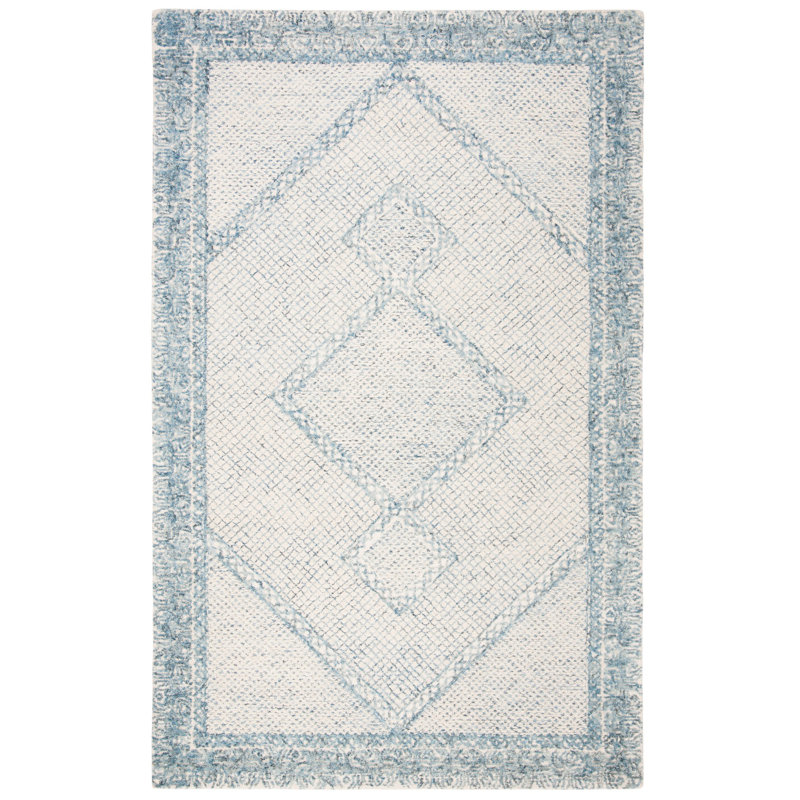 Corey Hand Tufted Wool Geometric Rug, Rectangle 6' x 9'