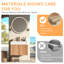 Meuble-lavabo suspendu moderne de 61 cm (24 po) avec lavabo simple, grain de bois vertical, chêne naturel