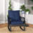 Outdoor Wicker Rocking Chair Aluminum Rattan Porch Rocker Chair With Armrest-1649707703
