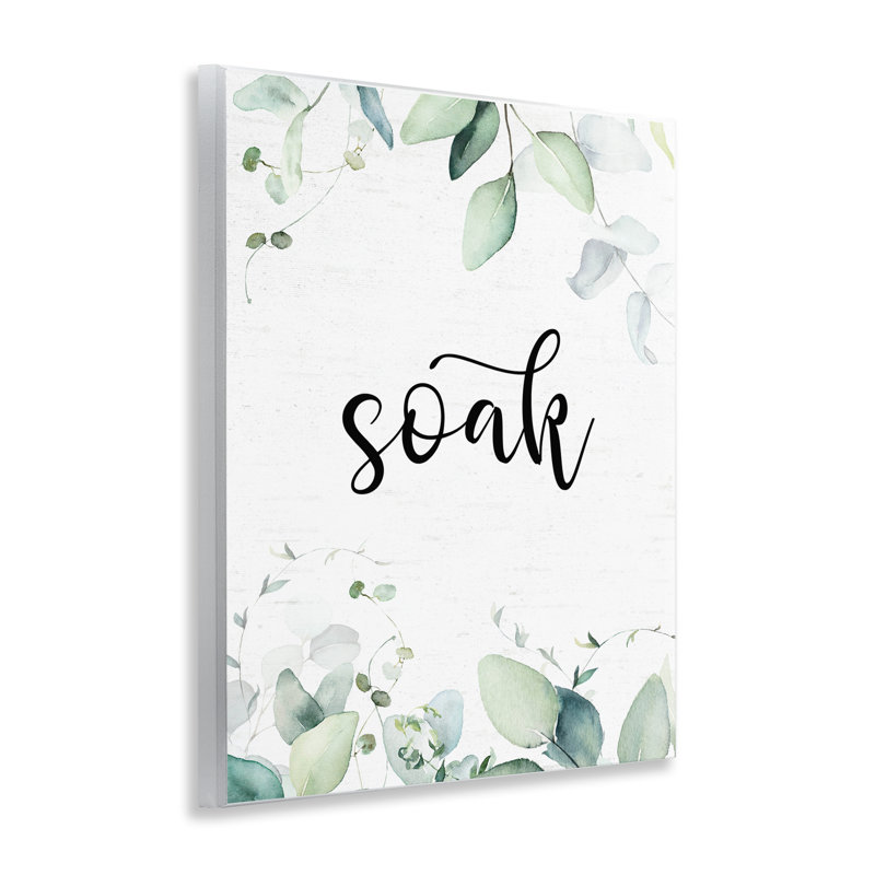 Plaque murale Soak