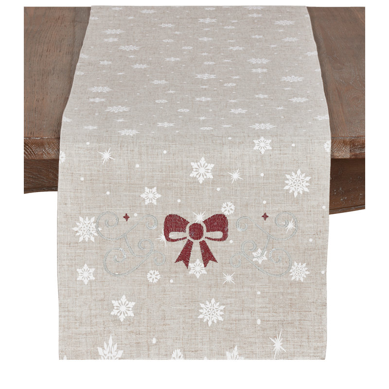 Snowfall Christmas Table Runner