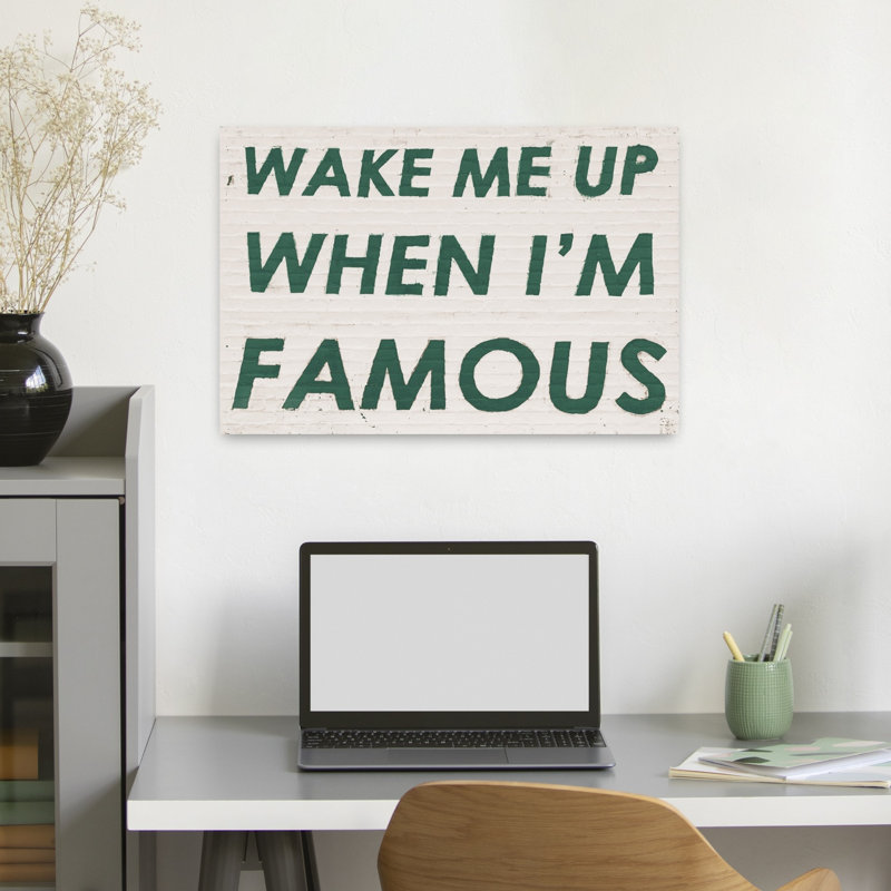 «Wake Me When Famous Green», art contemporain abstrait, H 24 po x l 16 po