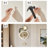 Milky White Irregular Stone Patterned Pendant Wall Clock