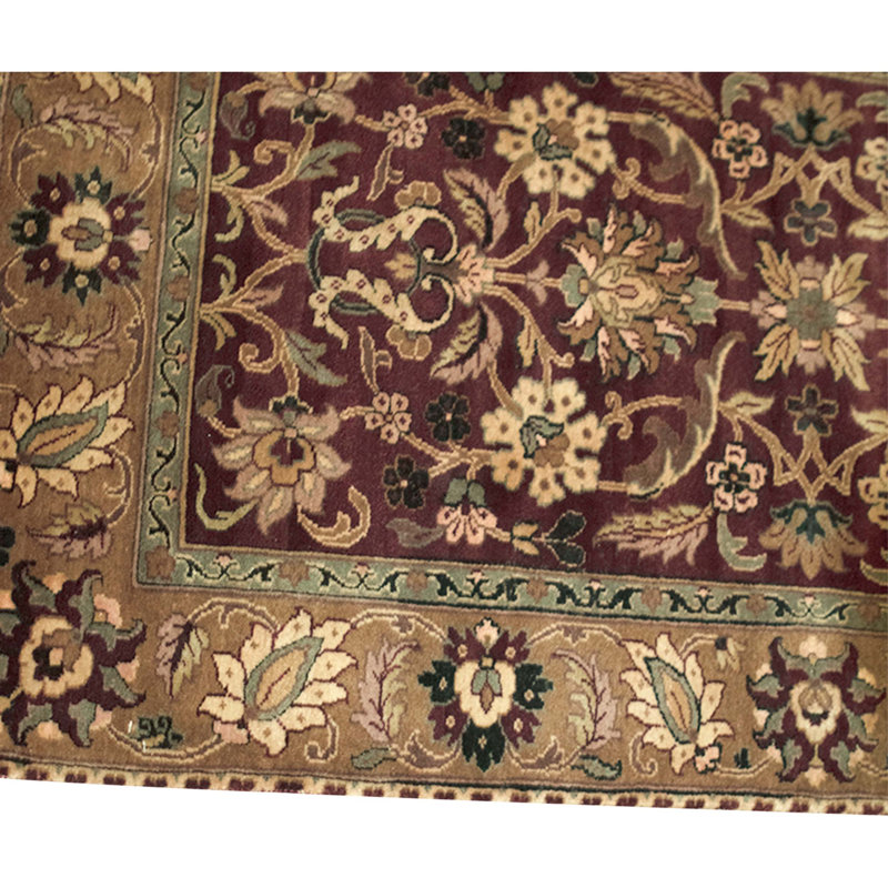 Tapis unique de haute qualité en rouge / or 3 pi x 5 pi