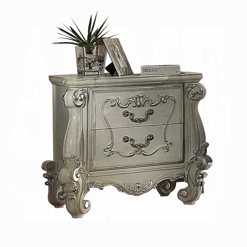 Table de chevet Versailles, Blanc